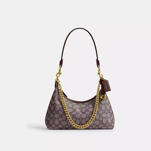 Authentic Coach Juliet Shoulder Bag 25 In Signature Jacquard - Picture 1 of 5